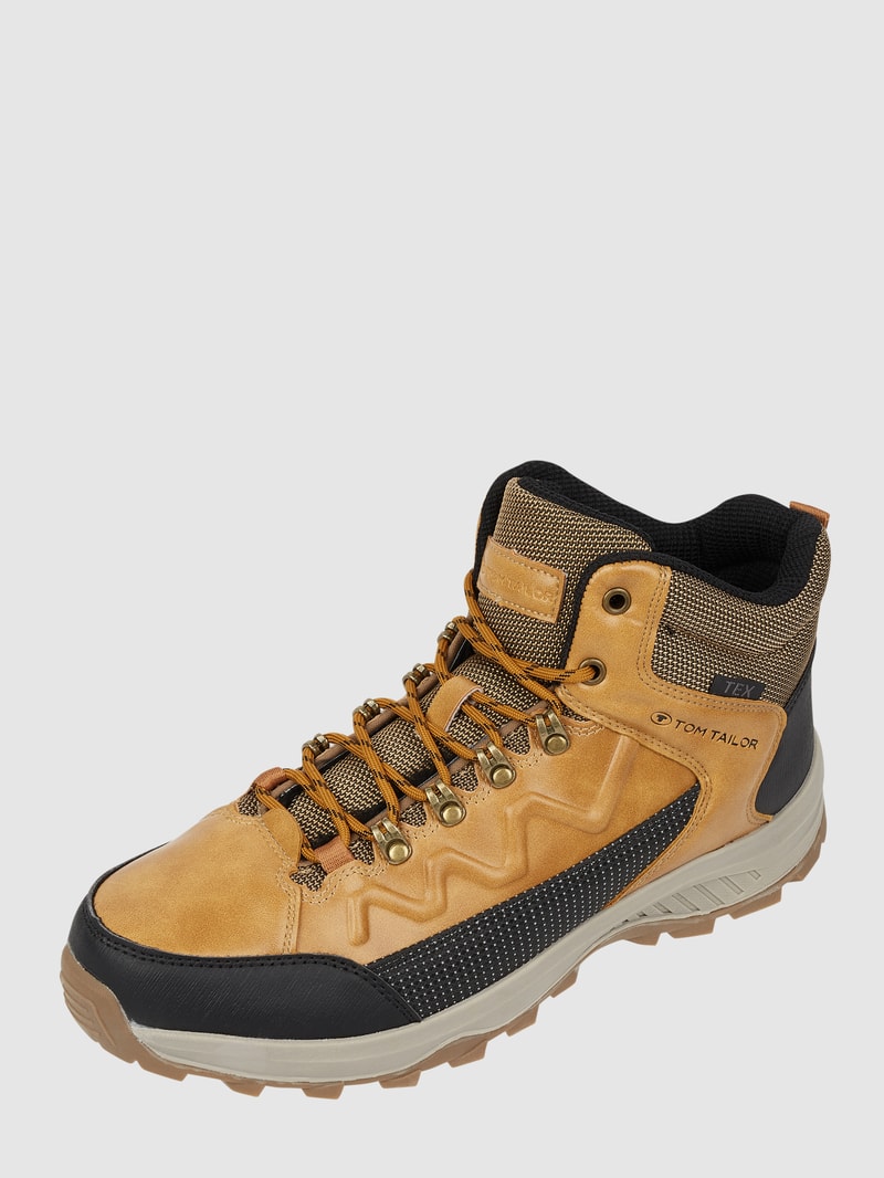 Boots aus Synthetik - wasserabweisend  in camel