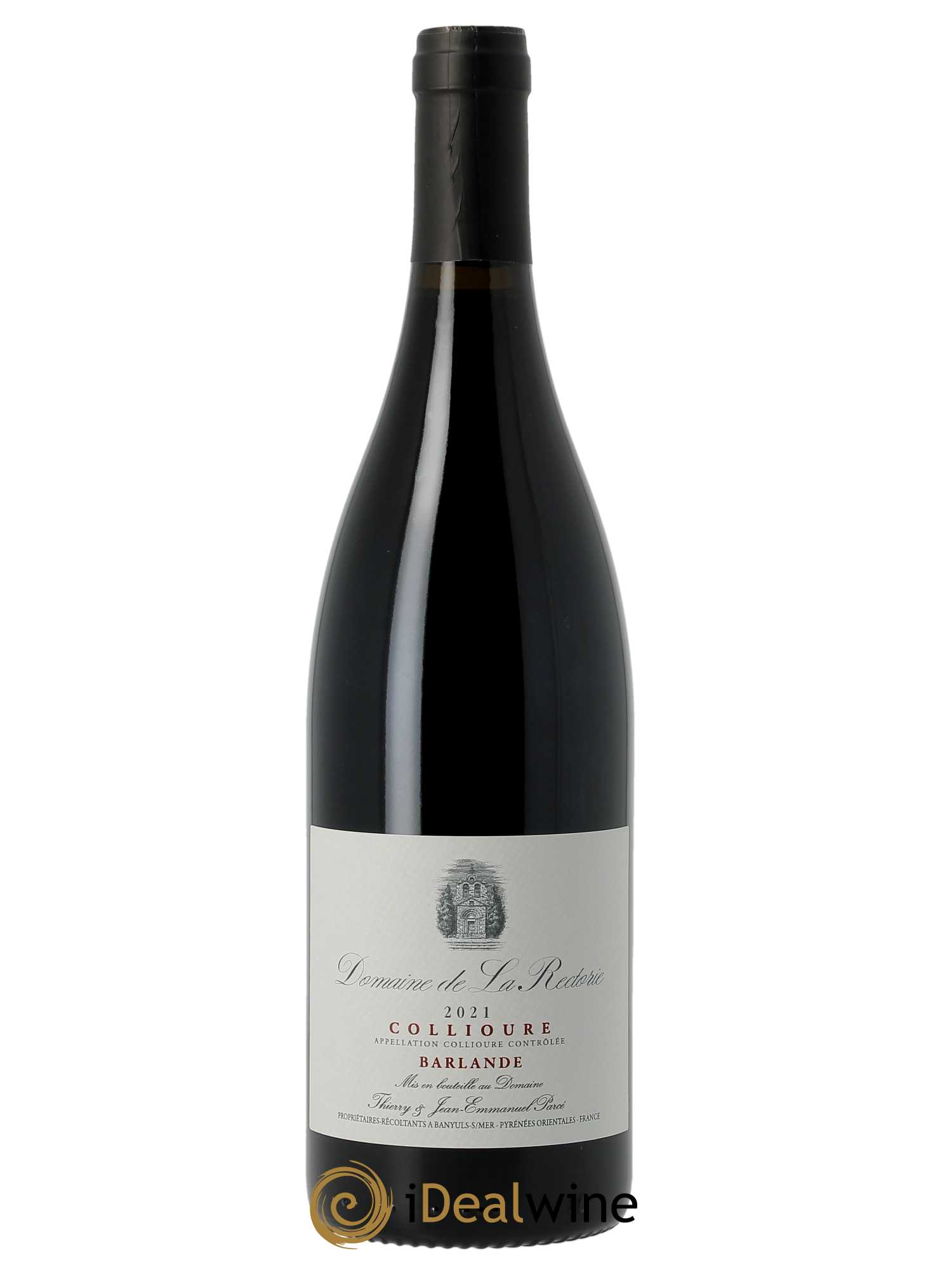 Collioure La Rectorie (Domaine de) Barlande Thierry et Jean Emmanuel Parcé  2021 - Lot de 1 Bouteille