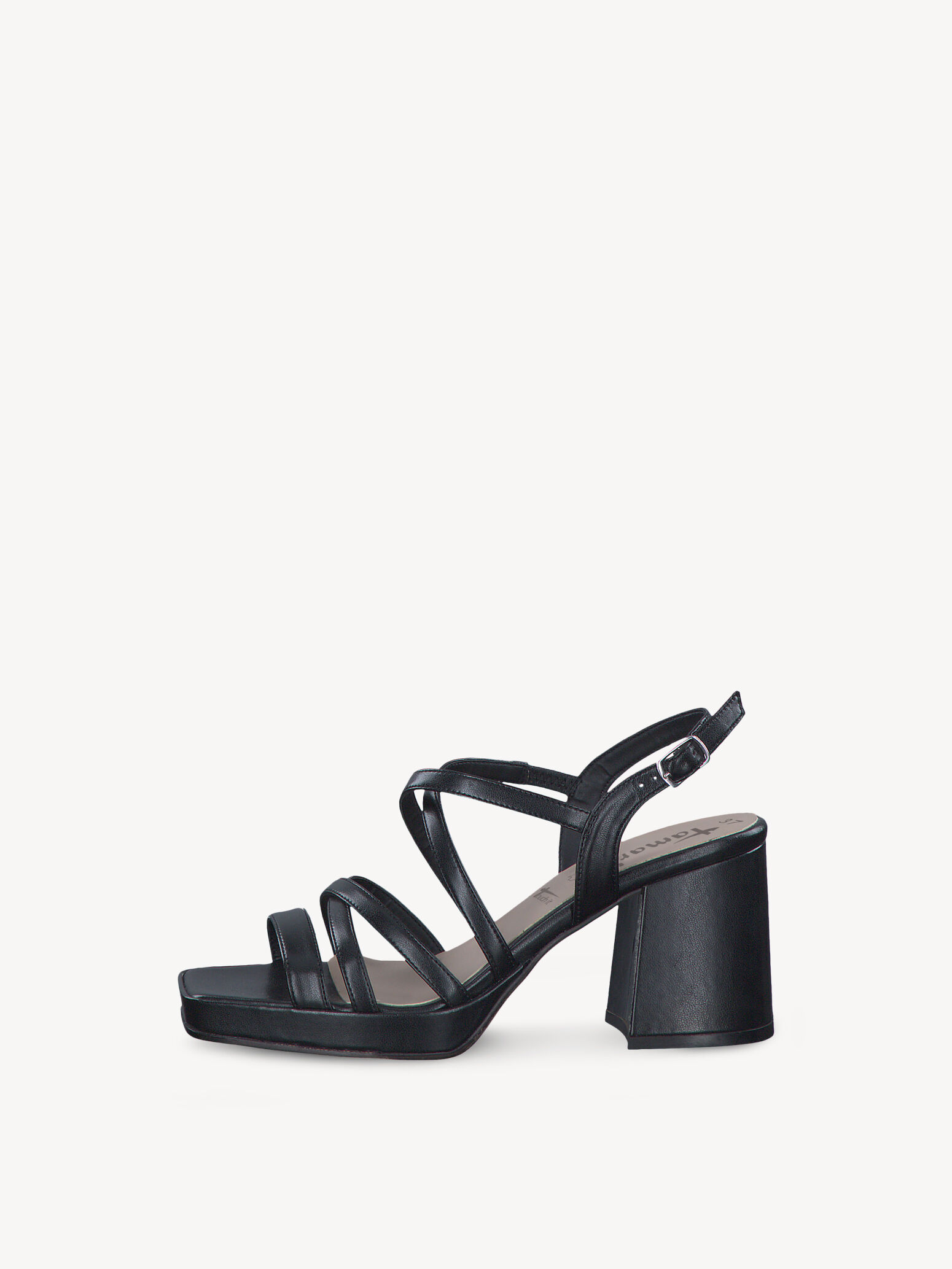 Sandale à talon - noir