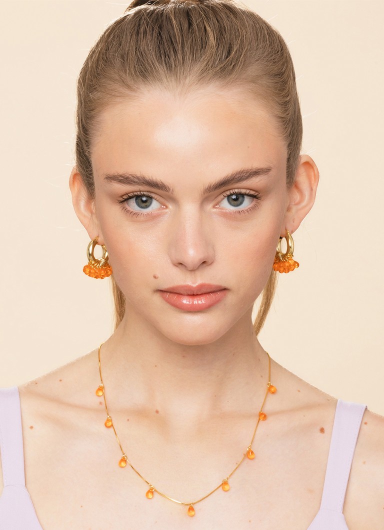 ANNELE Fuzzy Peach necklace gold plated