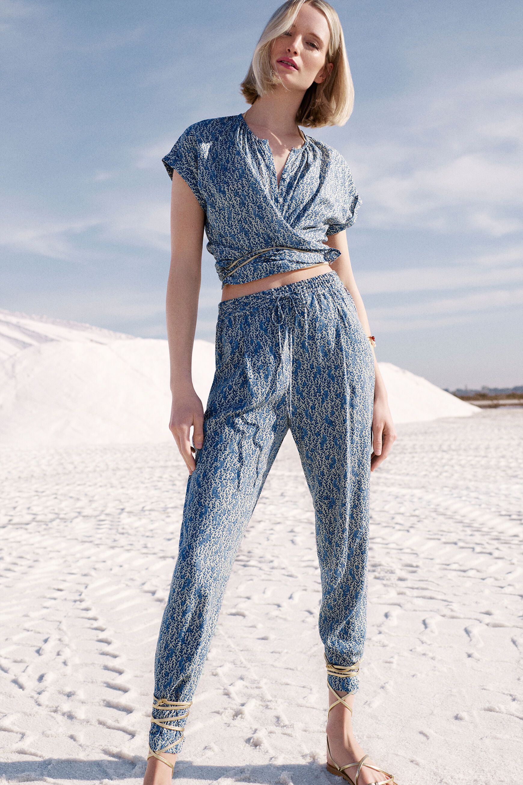 pantalon esteban denim stone femme