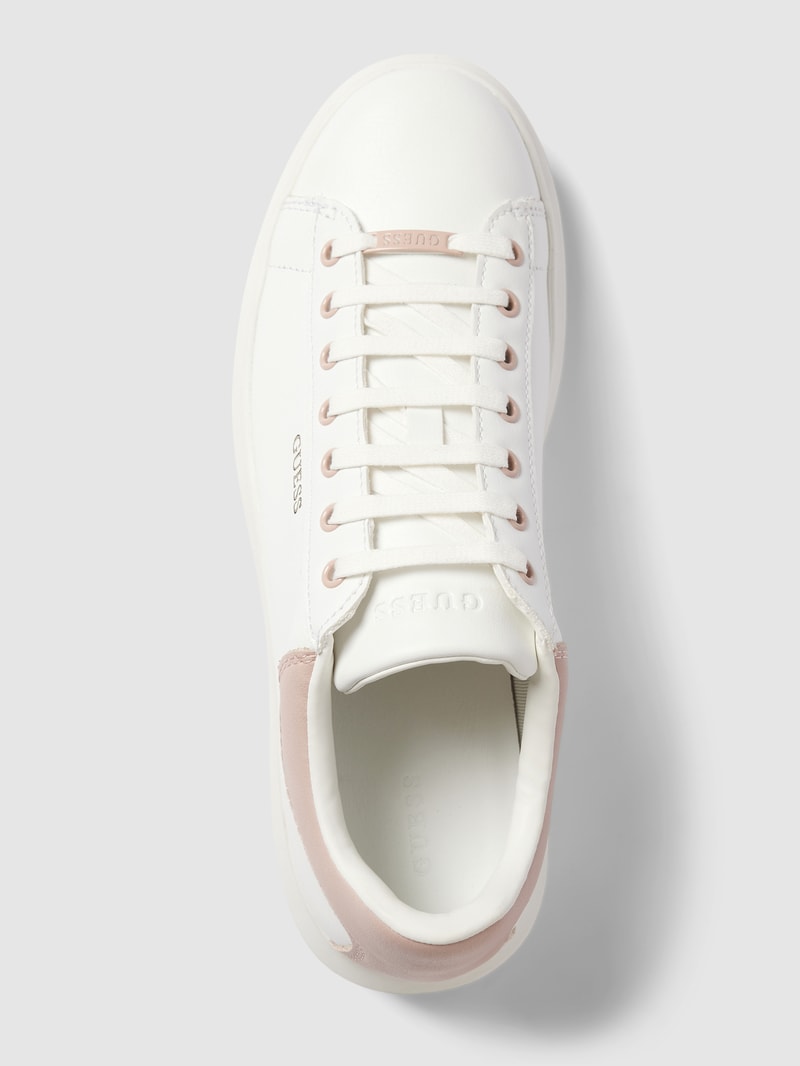 Sneaker mit Label-Print Modell 'VIBO' in weiß