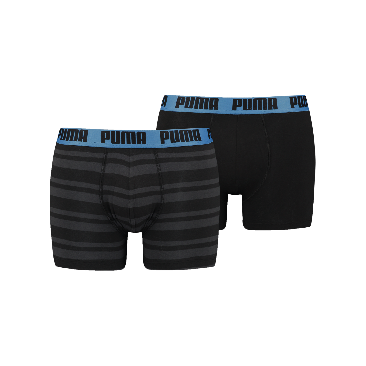 PUMA Heritage Stripe Boxer 2er Pack Schwarz Blau F018