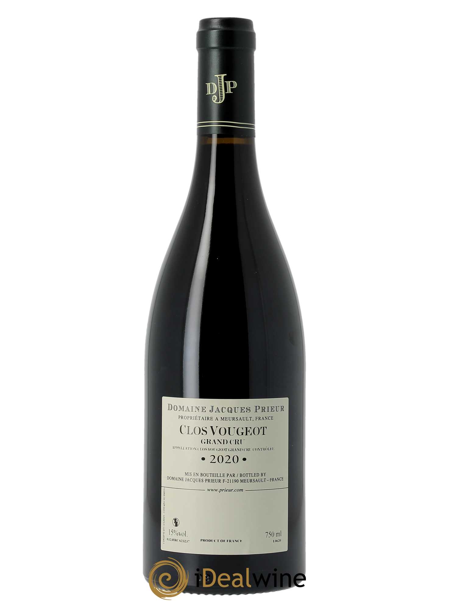 Clos de Vougeot Grand Cru Jacques Prieur (Domaine)  2020 - Lot de 1 Bouteille