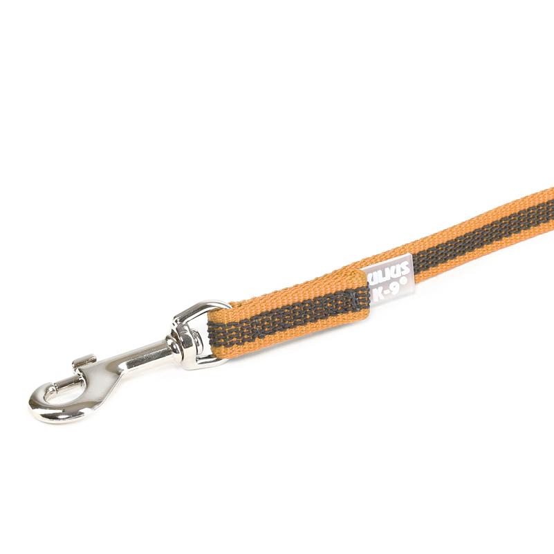 JULIUS-K9 Hundeleinen JULIUS-K9 Führleine 14mm Schlaufe 1 m orange/ grau