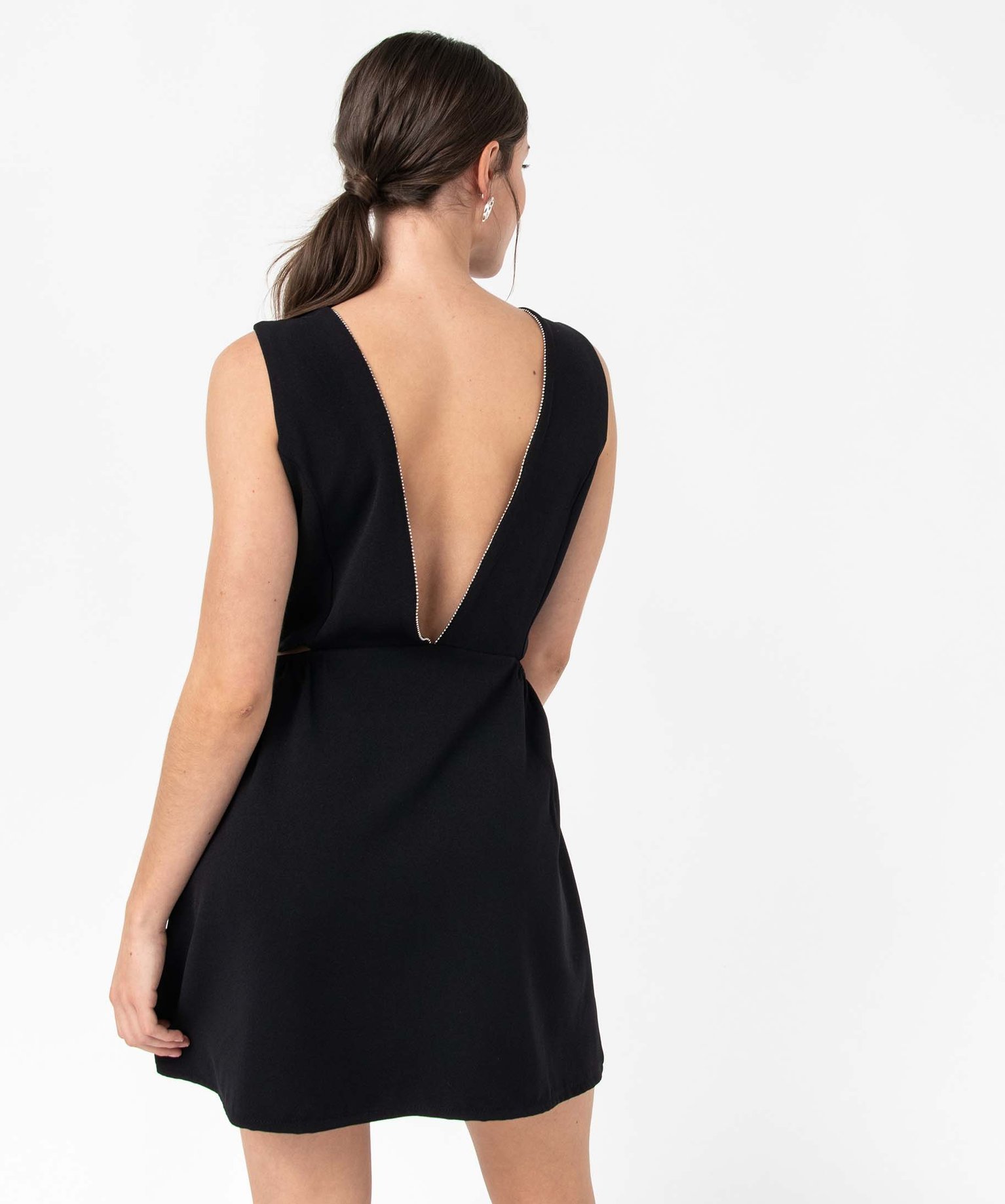 Robe de soirée femme Gémo x Nolwenn Crème noir | GEMO