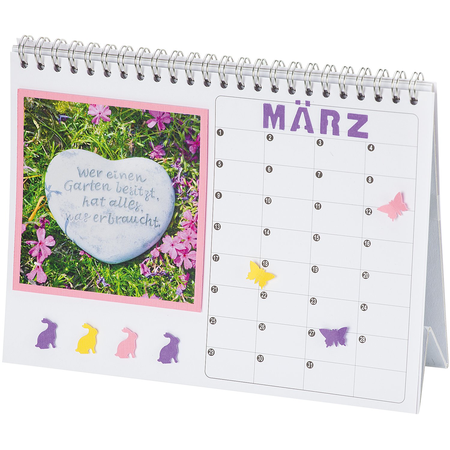 Tischkalender, weiß, A5