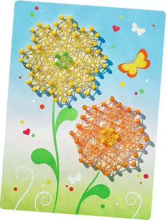 String Art Schmetterlinge - Bastelset für Kinder ab 6 Jahren