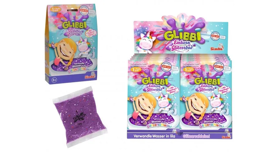 Simba - Glibbi Einhorn Glitzerbad 150 g