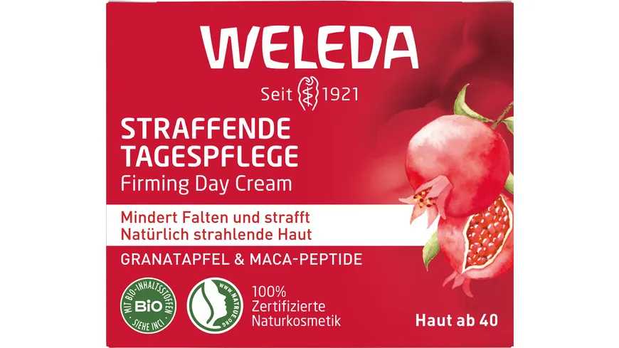 Weleda GRANATAPFEL Straffende Tagespflege Granatapfel & Maca-Peptide 40 ml