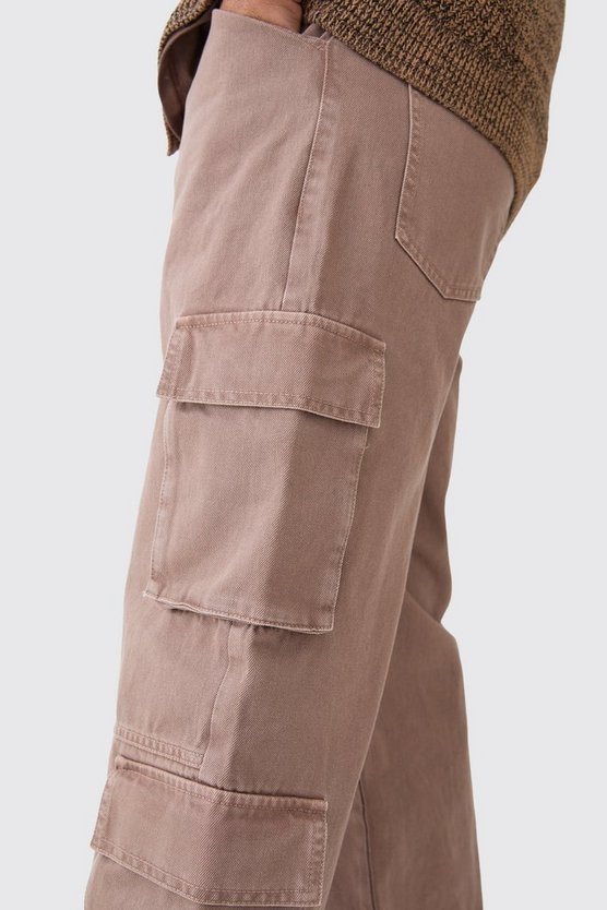 Lockere Cargo-Jeans