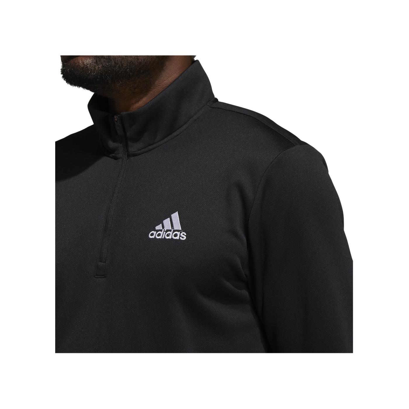 adidas HalfZip Sweatshirt Schwarz Weiss