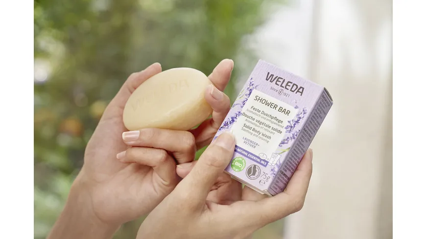 WELEDA Feste Duschpflege Lavender + Vetiver 75 g