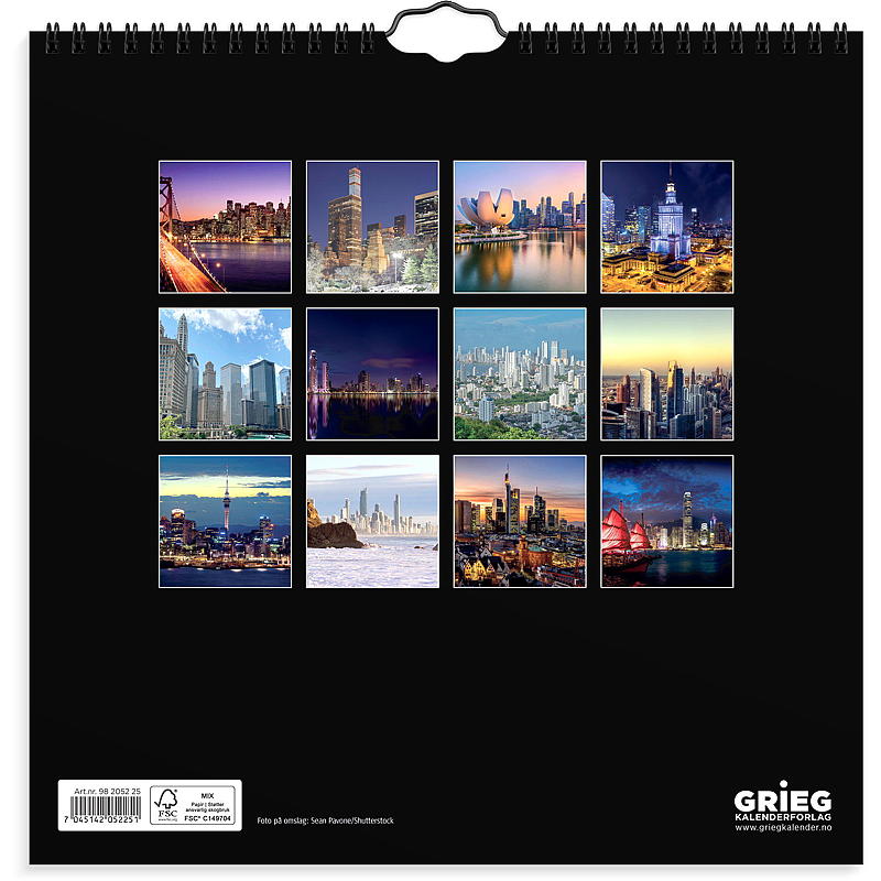 Veggkalender skylines 2025