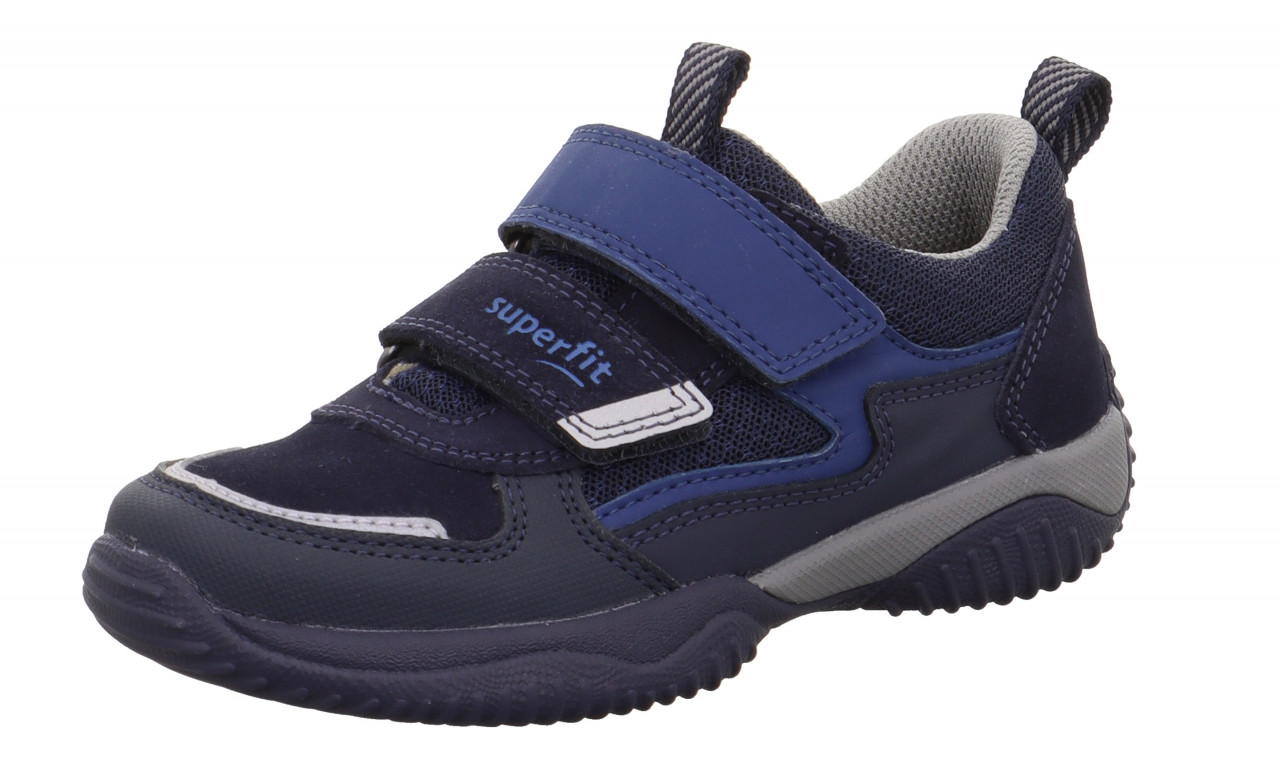 STORM - Blau/Hellgrau Sneaker low mit Klettverschluss