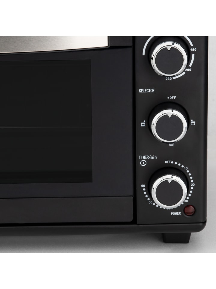 HKoenig Mini-Backofen FO25 in Schwarz günstig kaufen onesize