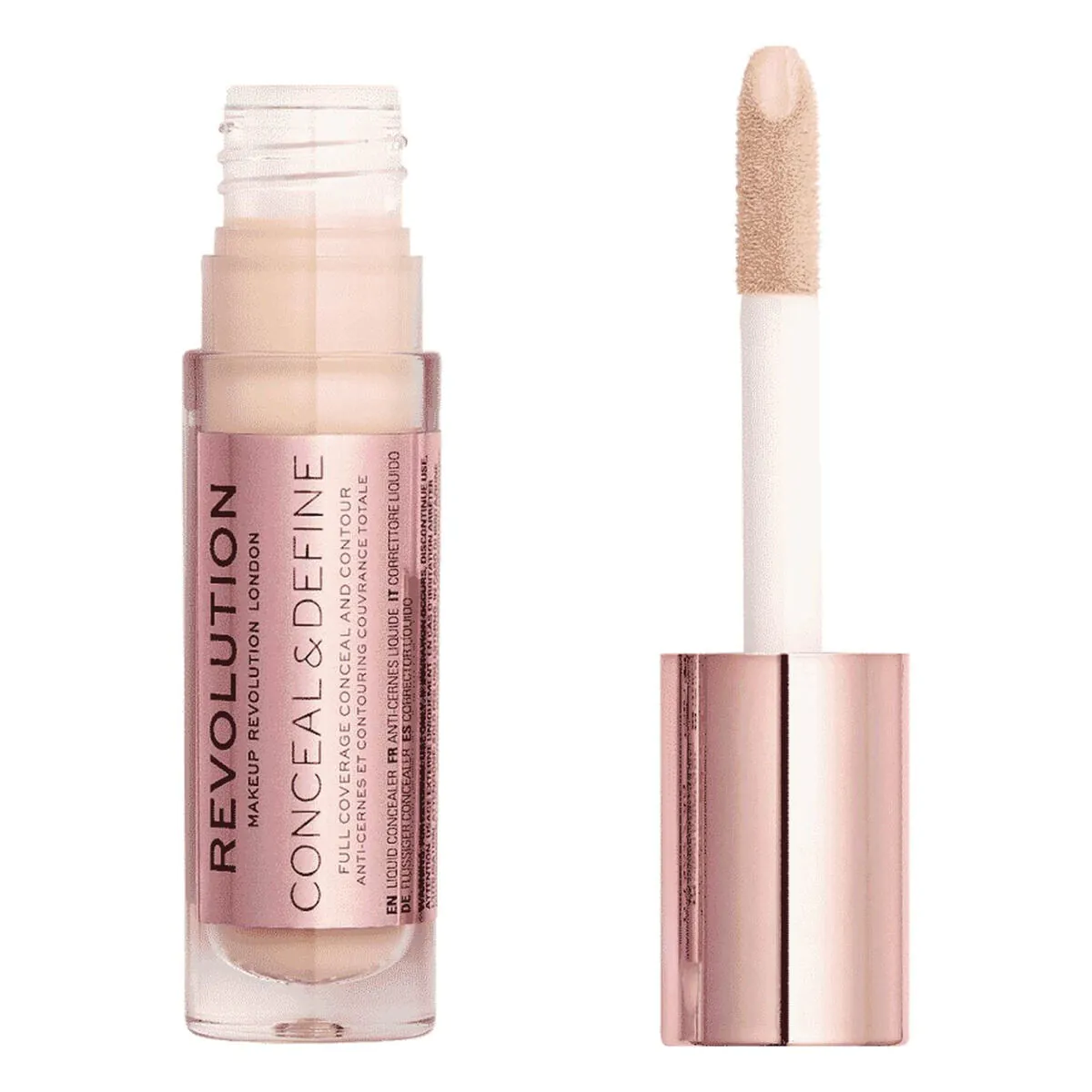 MAKEUP REVOLUTION maskuojamasis ir paryškinantis veido maskuoklis C2.5 4ml
