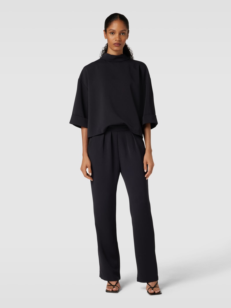 Jumpsuit mit Stehkragen Modell 'Arlo' in schwarz