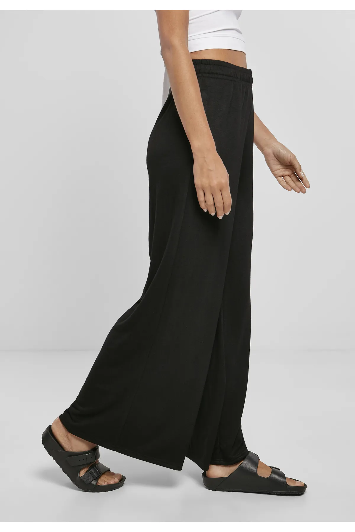 Urban Classics  Damen Sweatpants mit weitem Bein aus Modal-Terry