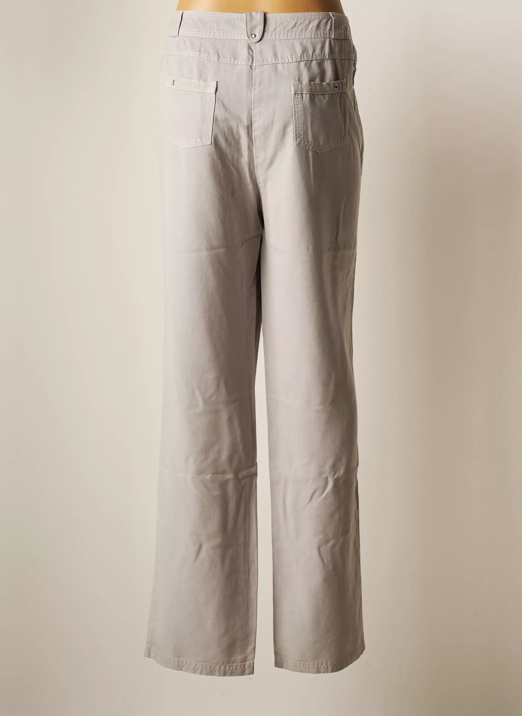 Scottage Pantalons Droits Femme couleur gris