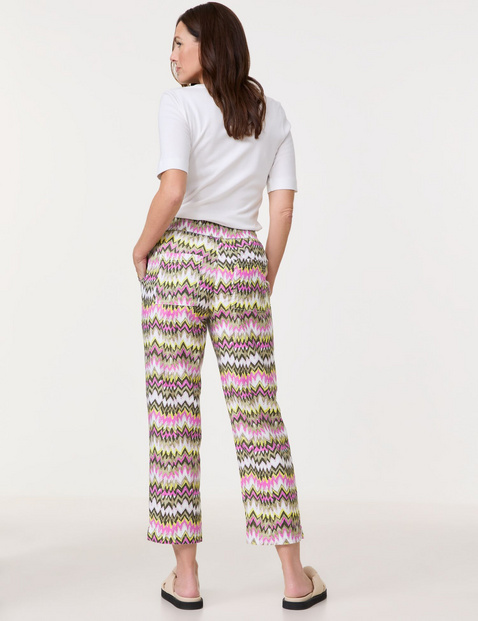 Schlupfhose Easy Fit mit Leinenanteil