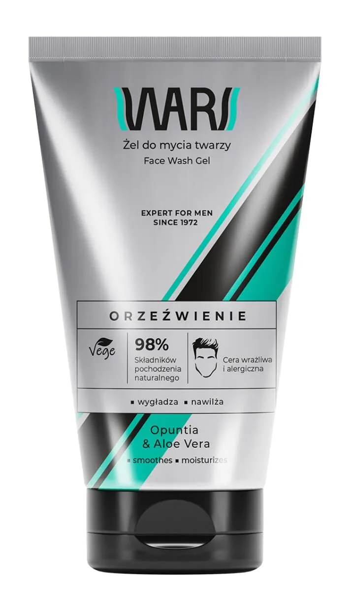 „Wars Expert“ gaivinamasis veido prausimosi gelis vyrams, 150 ml
