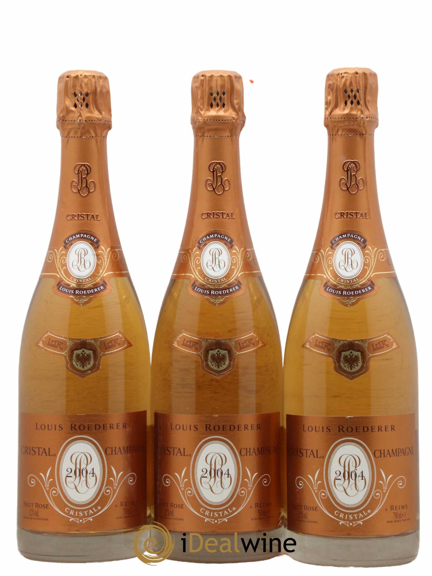 Cristal Louis Roederer  2004 - Lot de 3 Bouteilles
