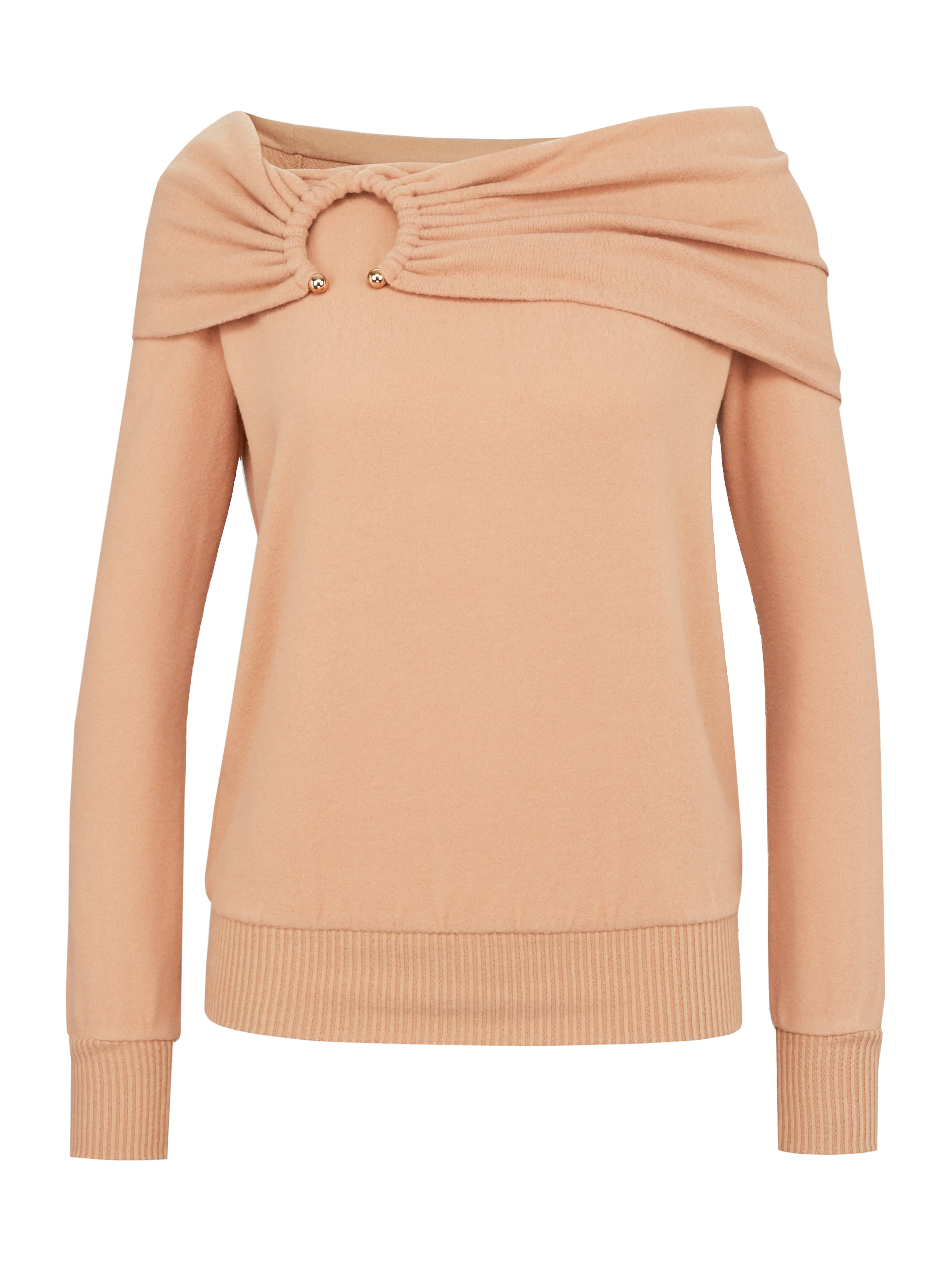Hellbraunes Damen-Langarmshirt ORSAY