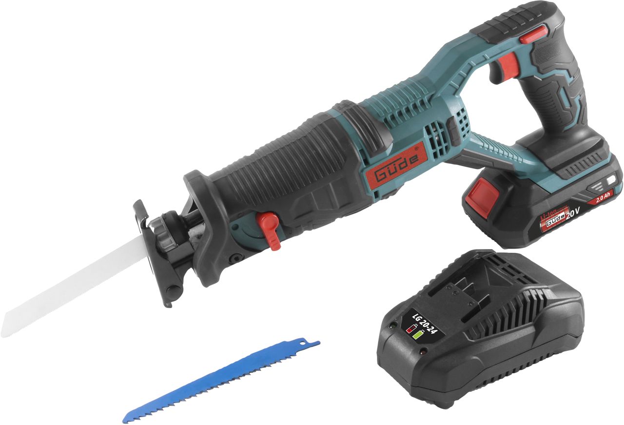 Güde 20 V Akku Universal-Säbelsäge USS 20-201-24 inkl. Akku & Ladegerät