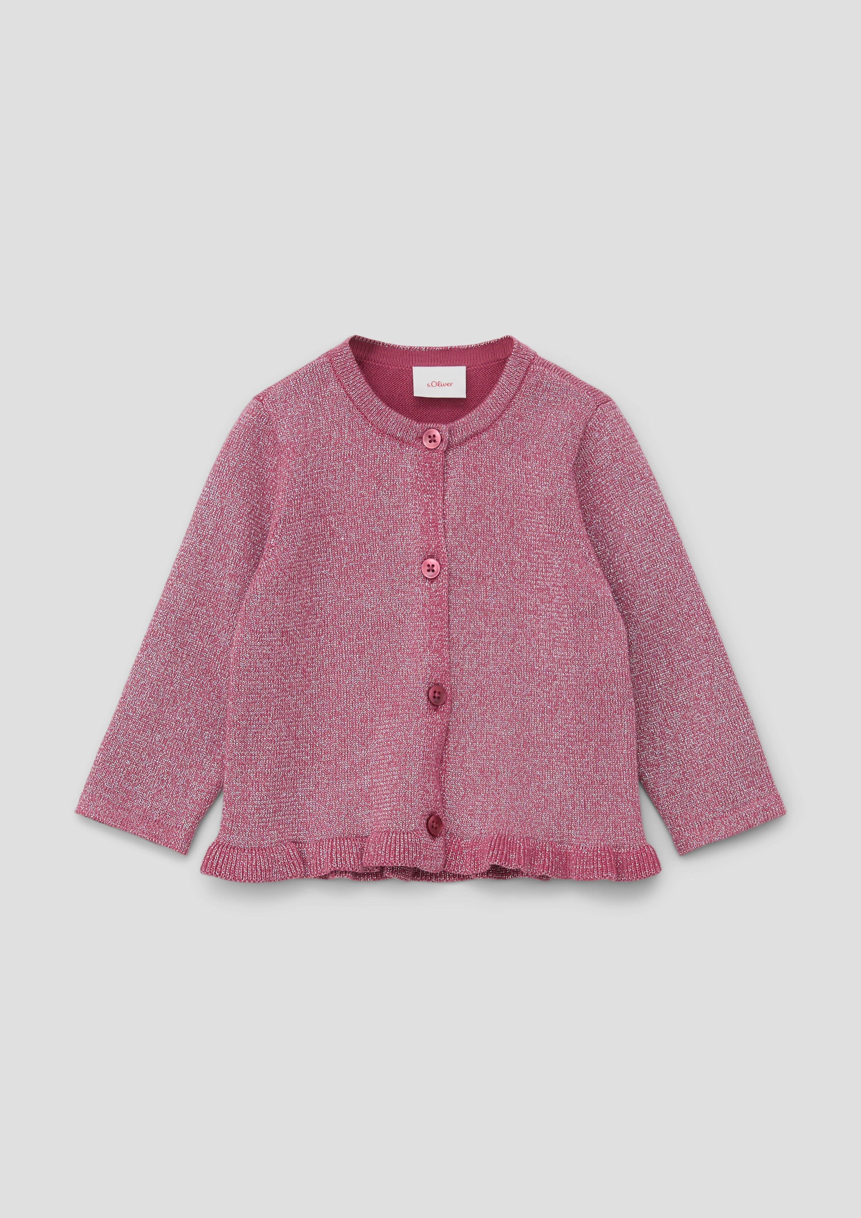 Strickjacke mit Rüschen  2137477-4592