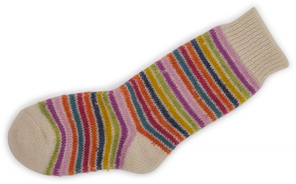 Hirsch Natur Kids ~ Vollplüsch-Socke ~ Ringel Natur