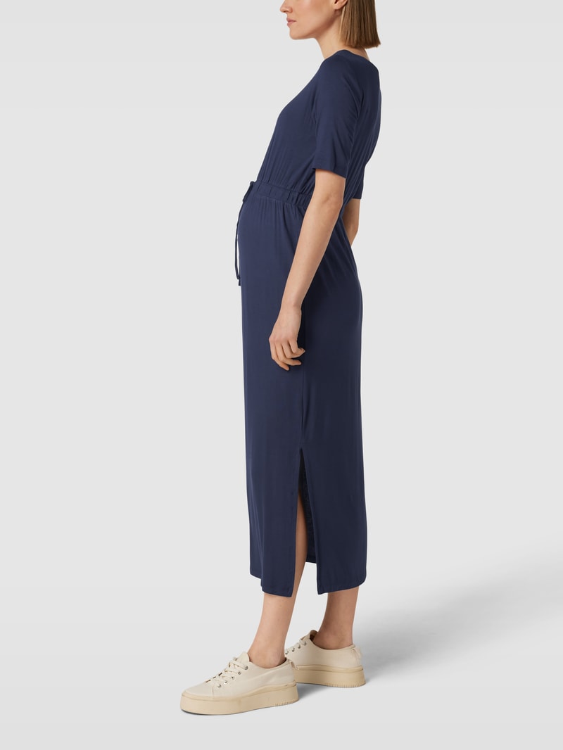 Umstands-Midikleid mit Rundhalsausschnitt Modell 'ALISON' in marineblau