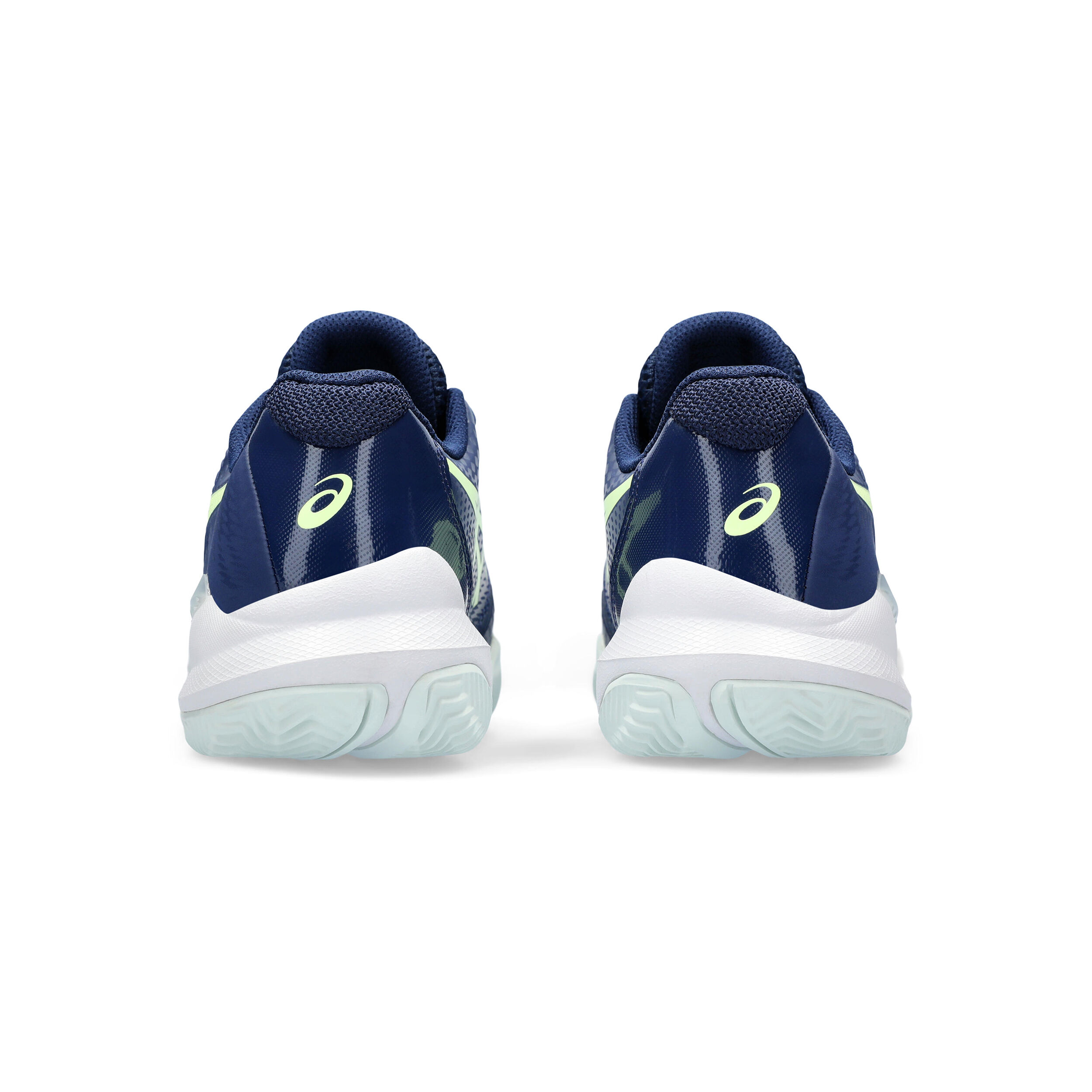 Gel-Challenger 14 Sandplatzschuh Damen - Dunkelblau, Neongelb