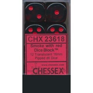 Smoke-Red 12xW6 16mm (Transparent)