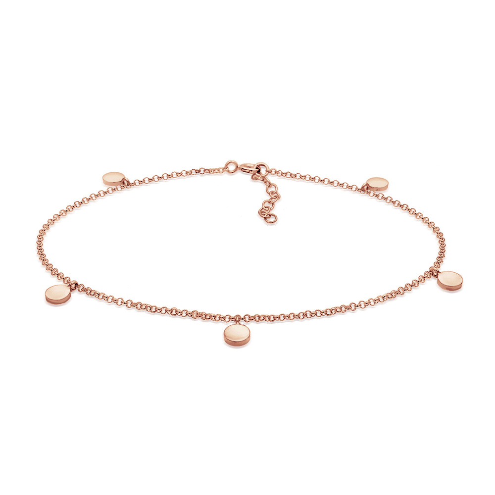 Elli Elli Bracelet de Cheville de Cheville Bijoux Pied Femme - (925/1000) Argent Bijoux