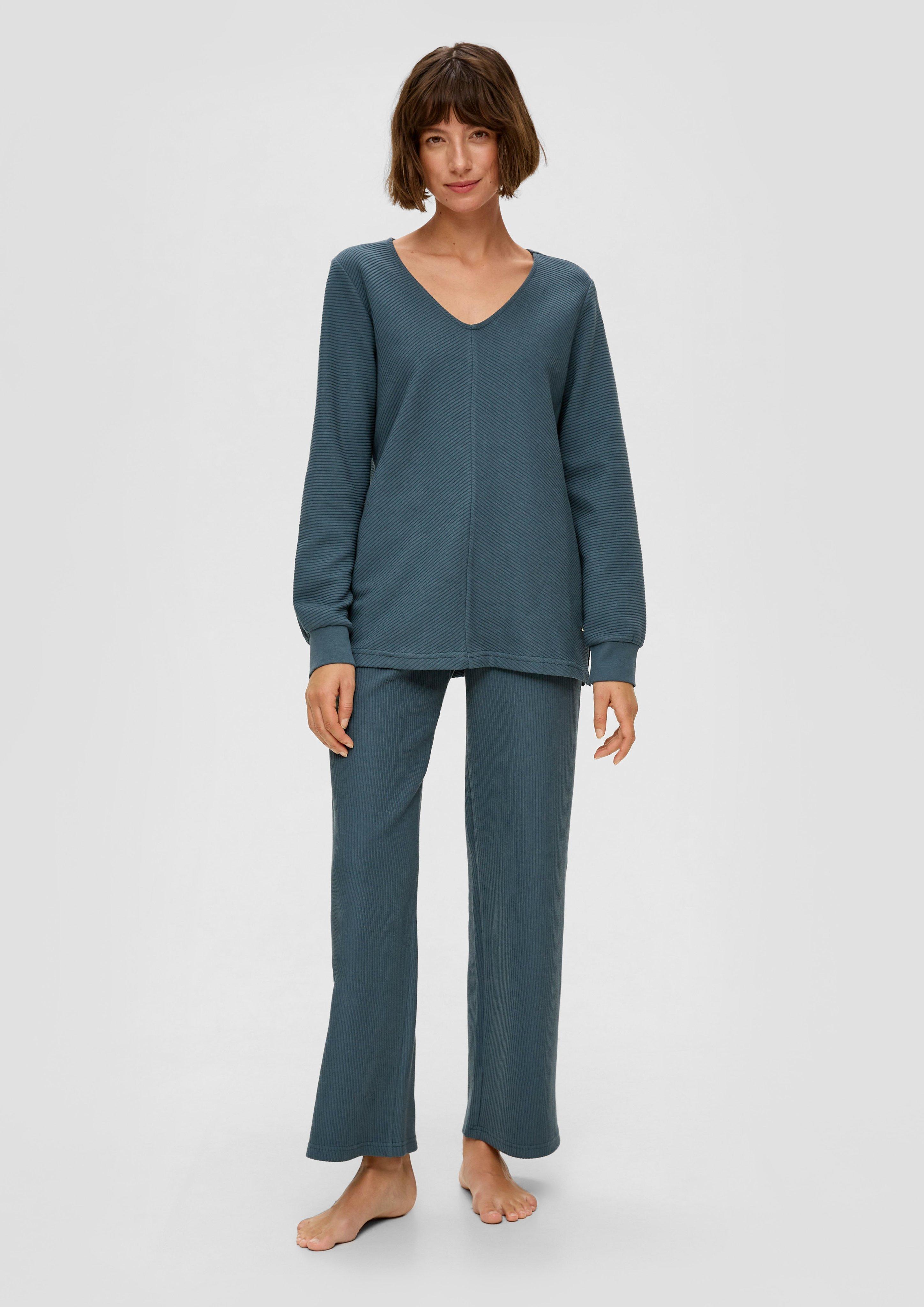 Pyjama-Sweatshirt aus reiner Baumwolle  6009281-4436