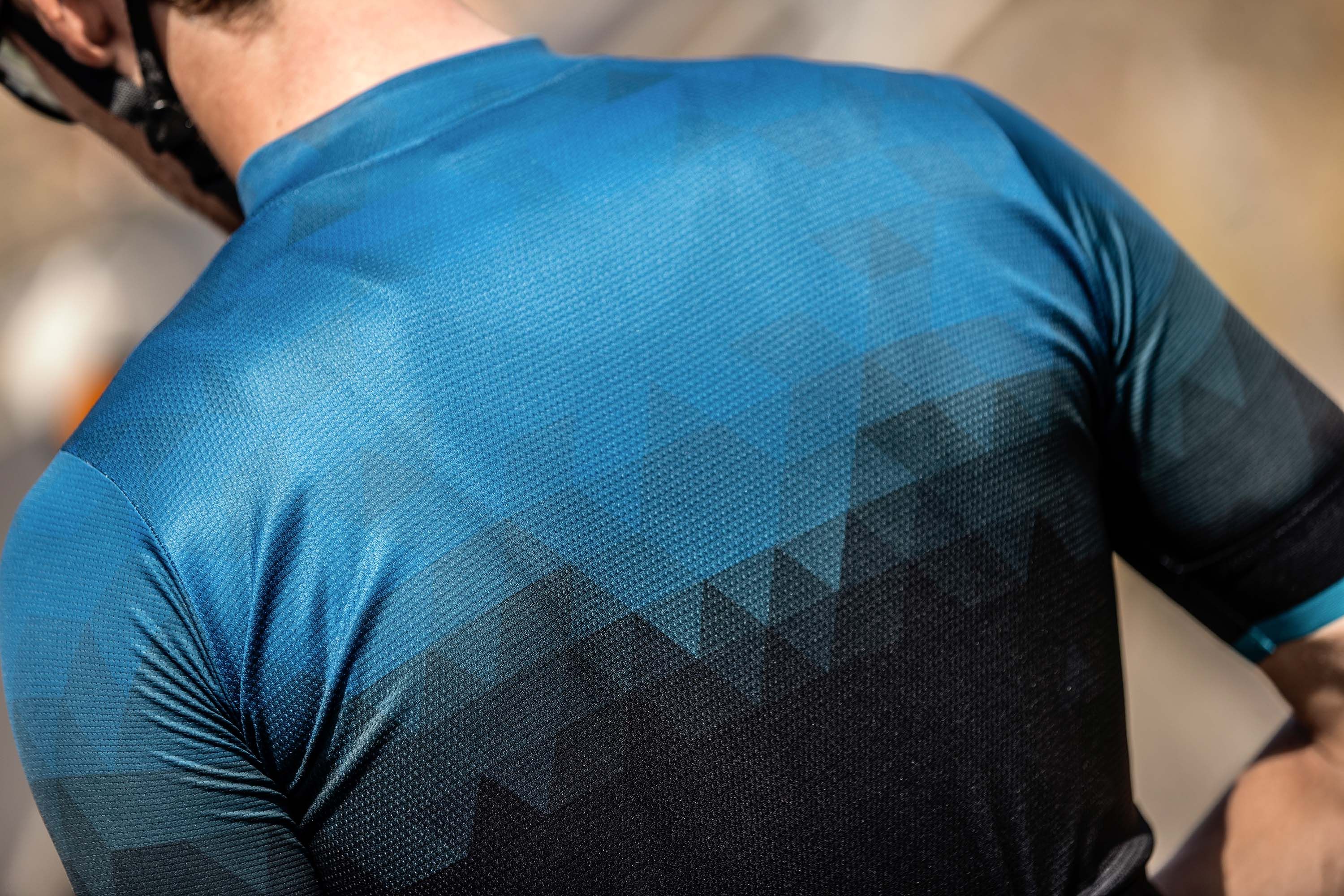 Rogelli Sphere Schwarz/Blau Herren Radtrikot Kurzarm