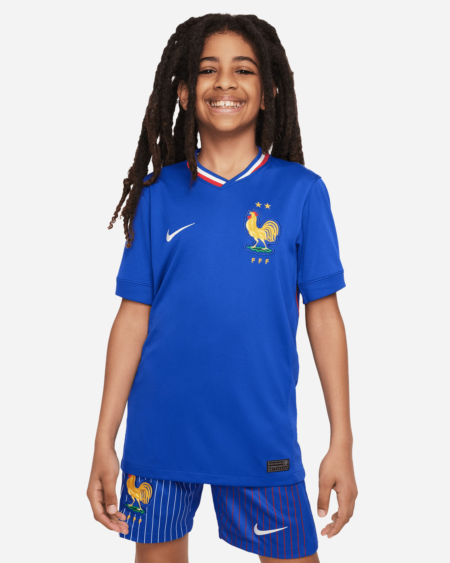 Oficiálny futbalový dres Nike Dri Fit France 23-24 Jr. Home FJ1583-452