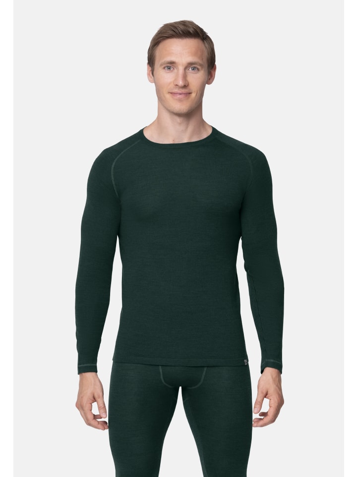 DANISH ENDURANCE Baselayer-Set Merino Baselayer in dark green günstig kaufen