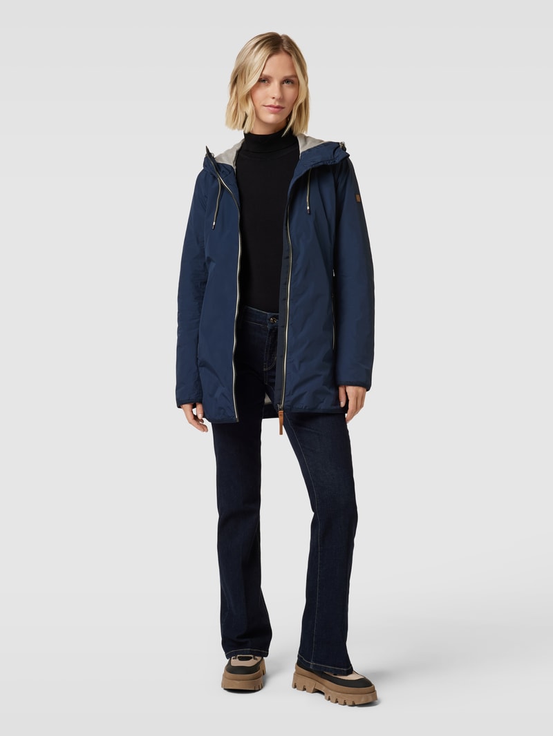 Parka mit Zweiwege-Reißverschluss in marineblau