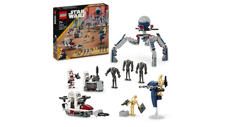 LEGO Star Wars 75372 Clone Trooper & Battle Droid Battle Pack Set
