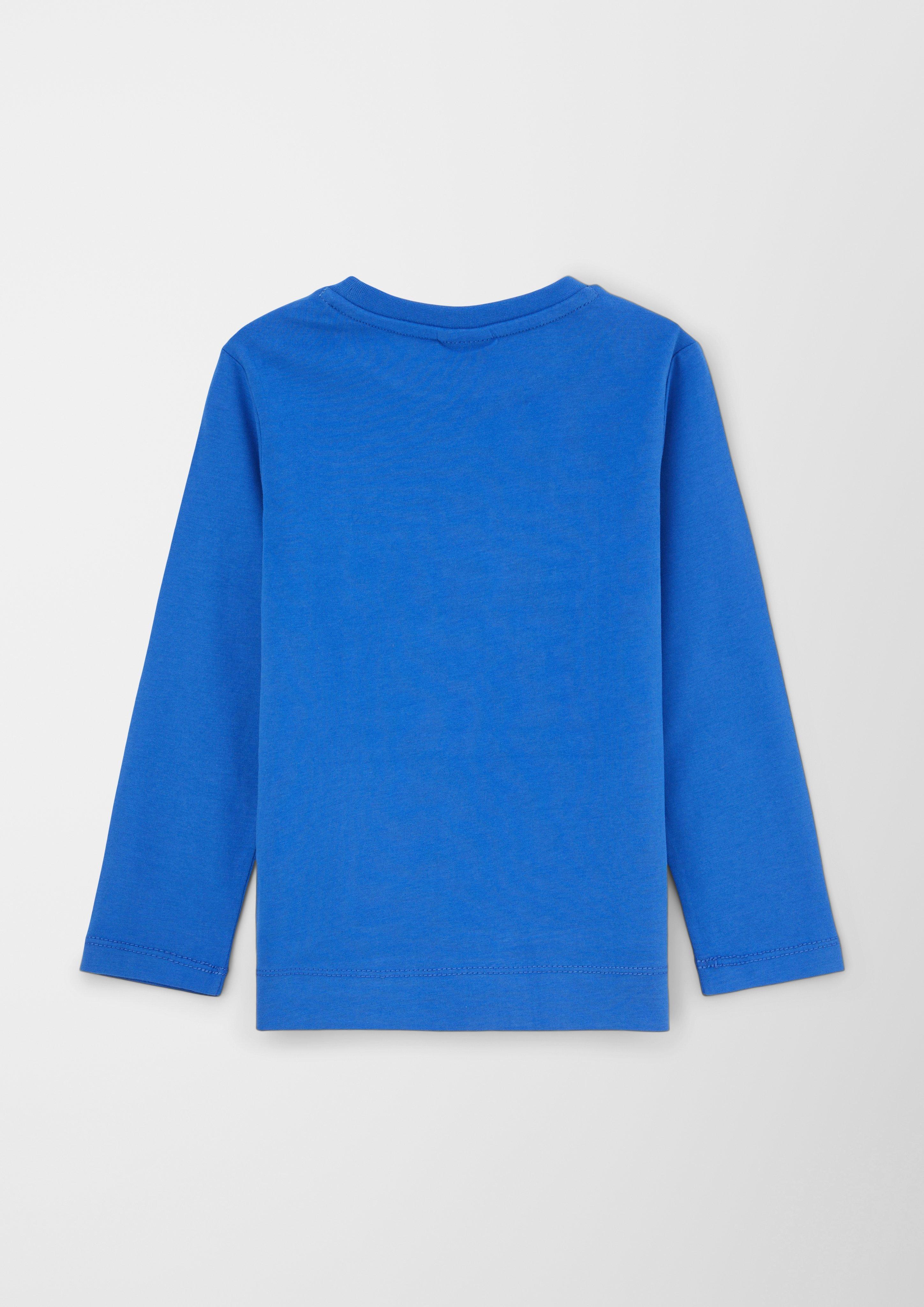 Longsleeve mit gummiertem Front-Print  2122960-5588