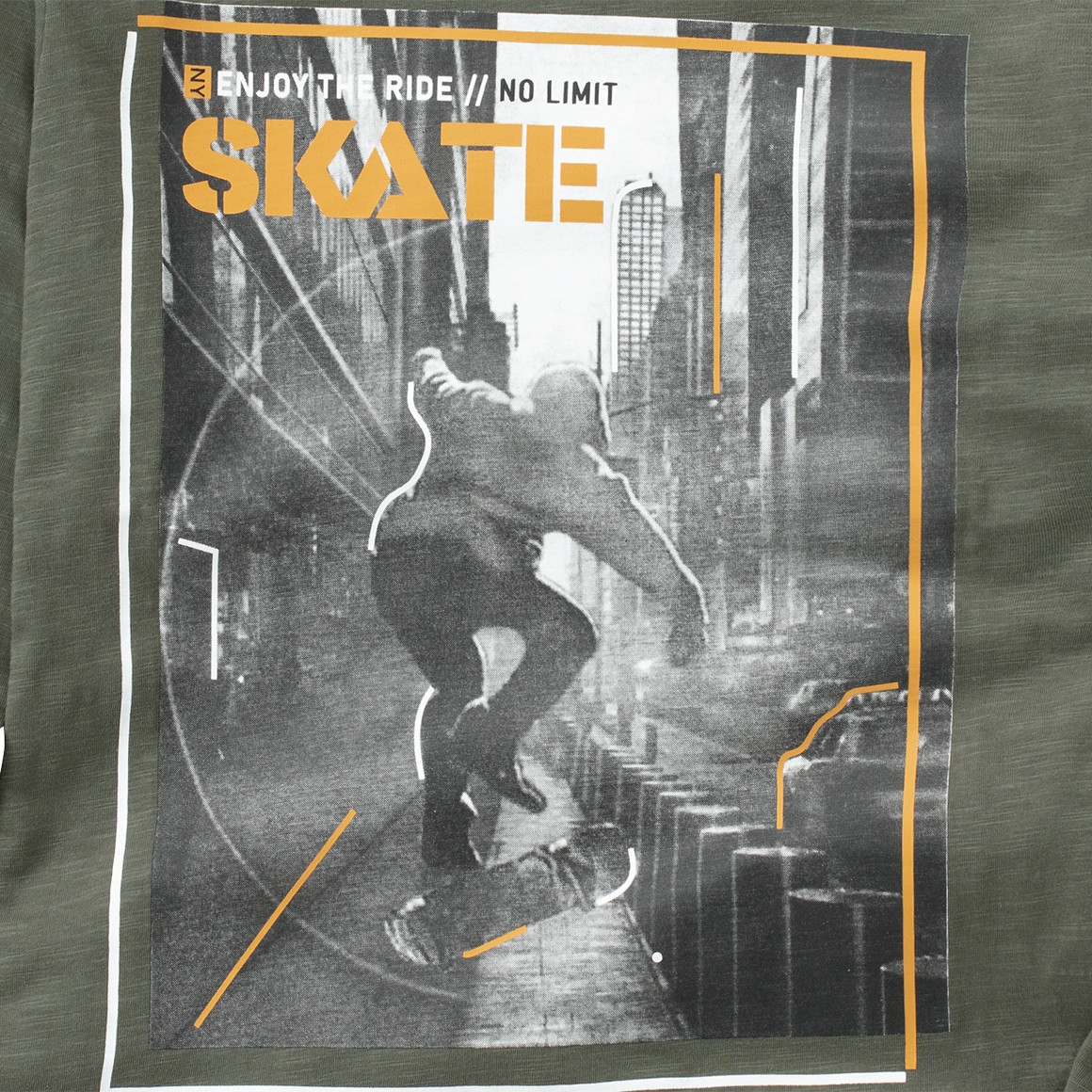 Jungen Langarmshirt mit Foto-Print