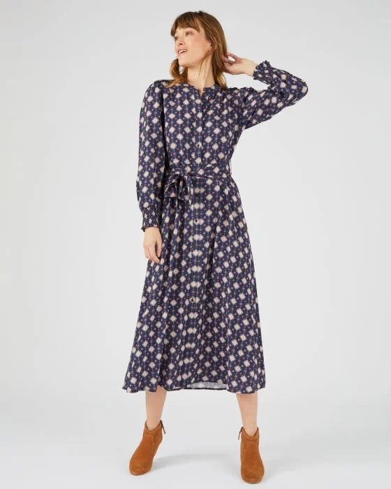 Robe-chemise pure viscose Lenzing(TM) EcoVero(TM)