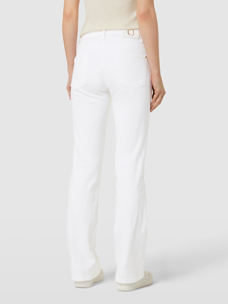 Flared Cut Jeans im 5-Pocket-Design Modell 'PARIS' in weiß