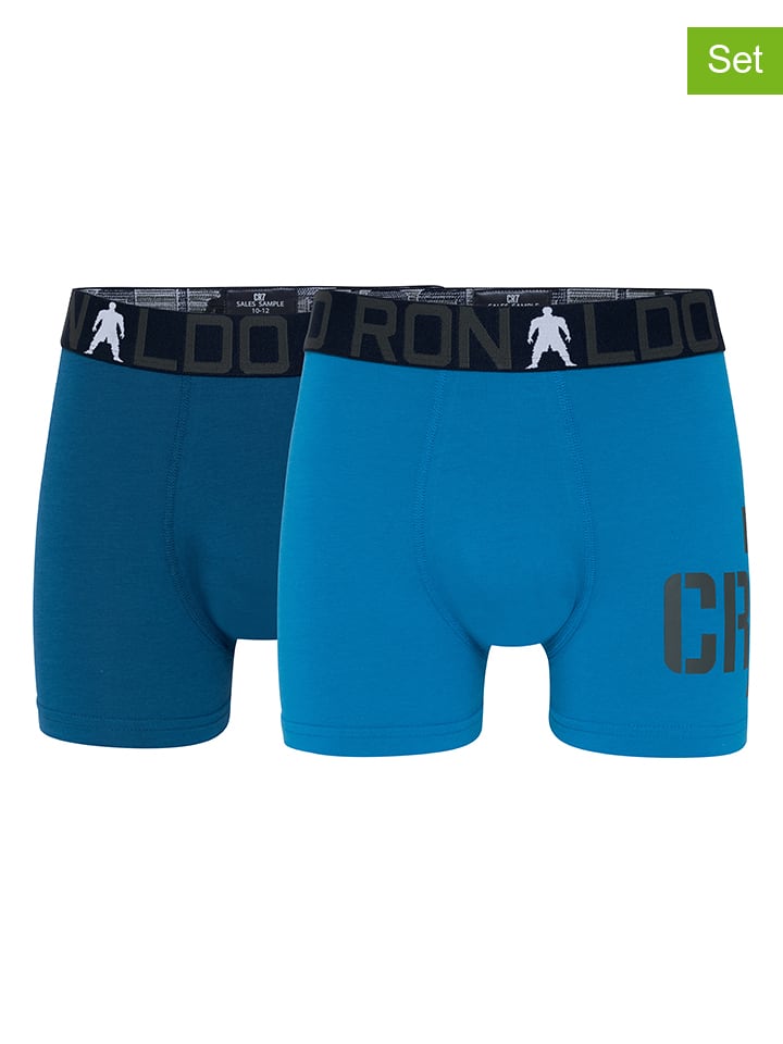 CR7 2er-Set: Boxershorts in Blau günstig kaufen