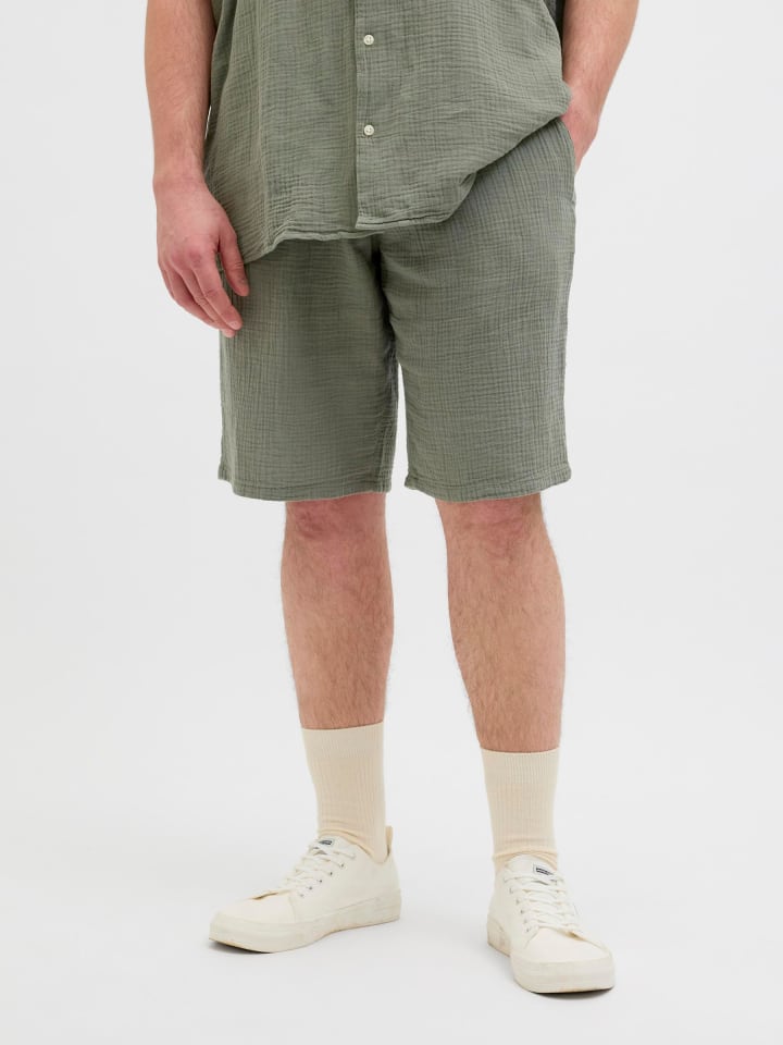 JACK & JONES PLUS Shorts in Mulled Basil günstig kaufen