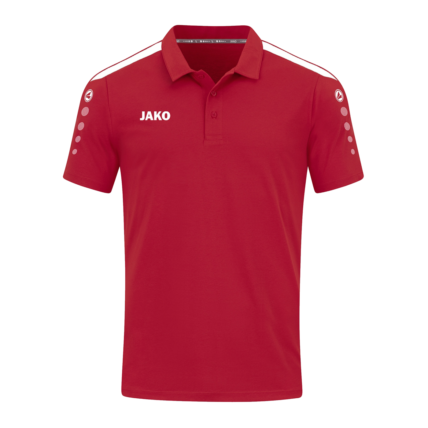 JAKO Power Poloshirt Damen Rot Weiss F100