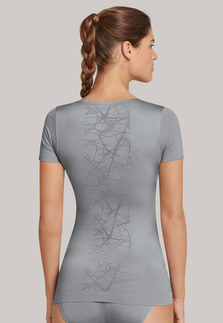 Shirt kurzarm ultraleicht Seamless silbergrau - Active Mesh Light