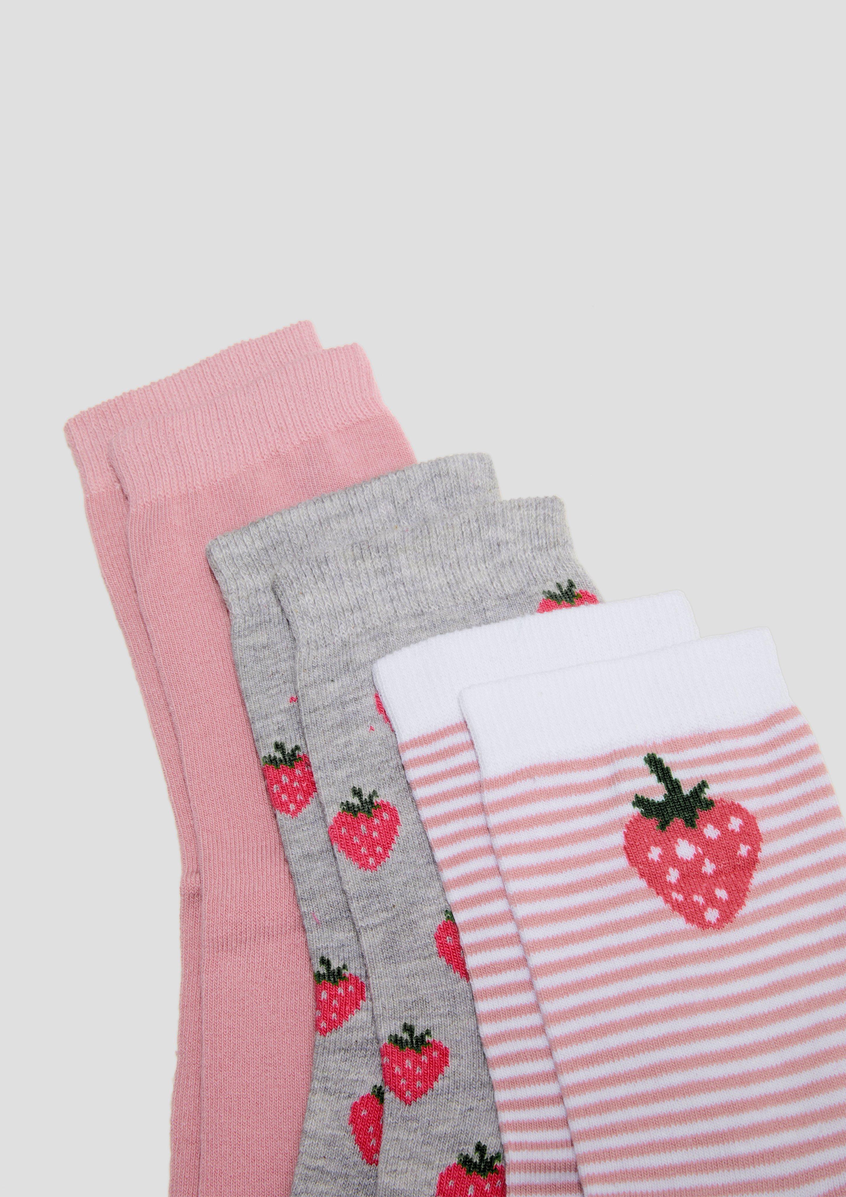 Socken mit Erdbeer-Motiv  6007835-4100
